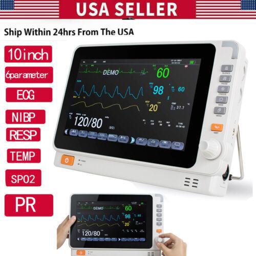 1 Stück 8/10 Zoll Farb-Patientenmonitor Intensivstation Vitalzeichen EKG NIBP RESP TEMP SPO2 PR/HR - Bild 14 von 14
