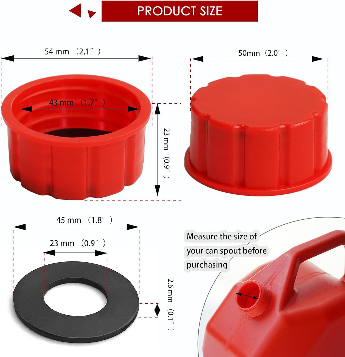 Gas Can Replacement Solid Transport Coarse Thread for 1 2 5 Gallon