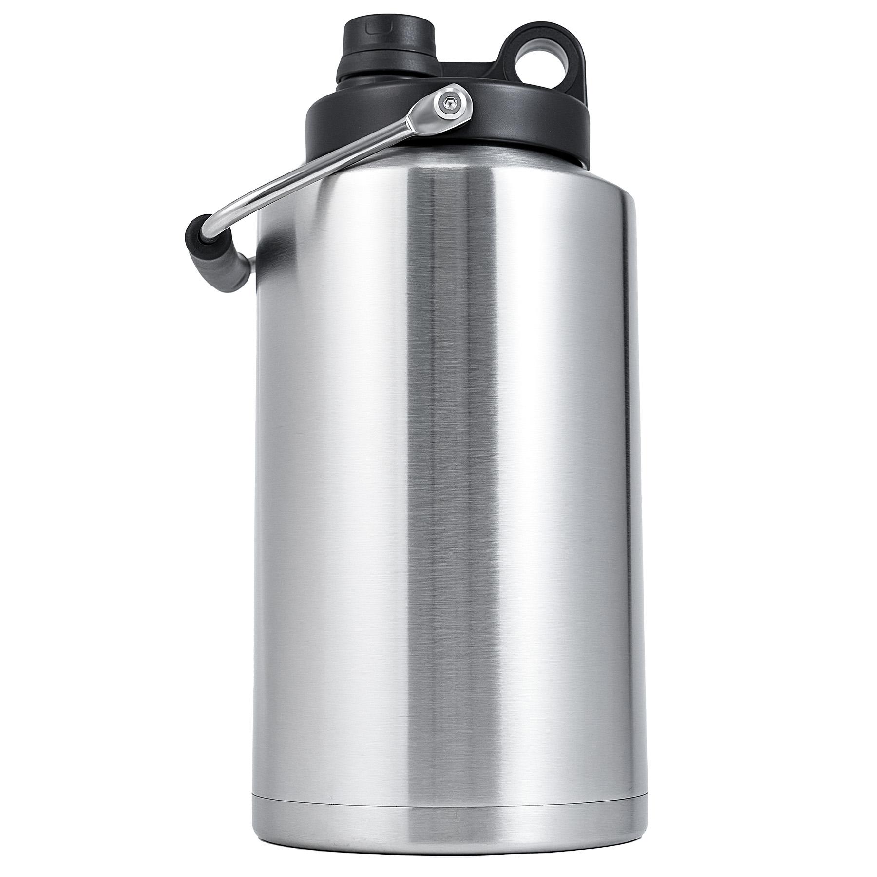 Borraccia grande 1 gallone in acciaio inox isolata per thermos bevande calde fredde - Foto 9 di 9