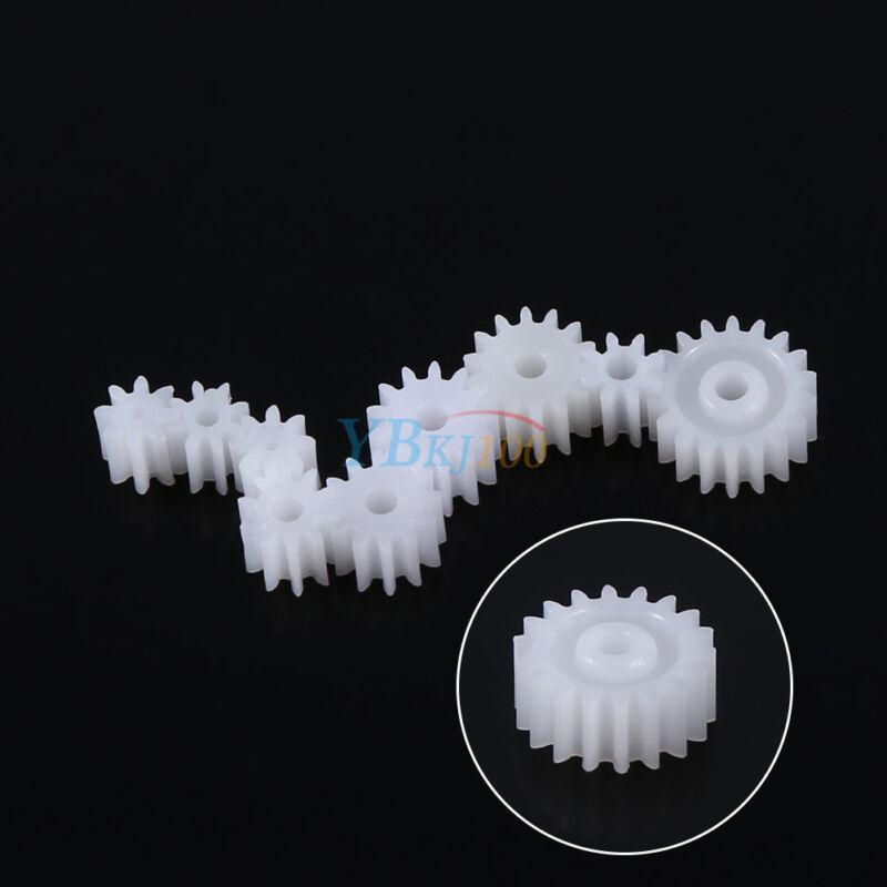 DIY Pulley Belt Shaft Plastic Gear Kit Worm Gear Motor for Robots and Toys