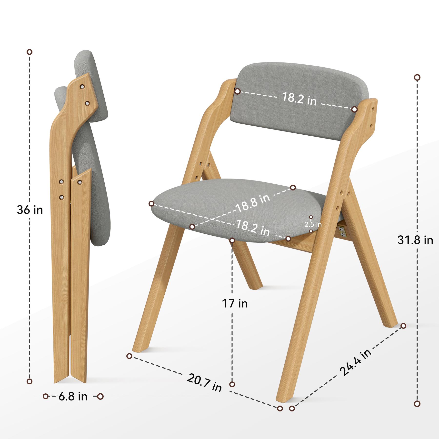 Stylish Upholstered Dining Chairs Set of 2 Modern Home Furniture