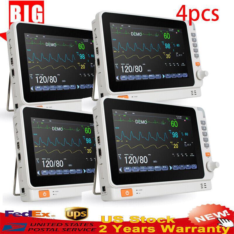 10 ICU Signs Patient Monitor ECG NIBP SPO2 TEMP RESP Multi-parameter - Picture 17 of 17