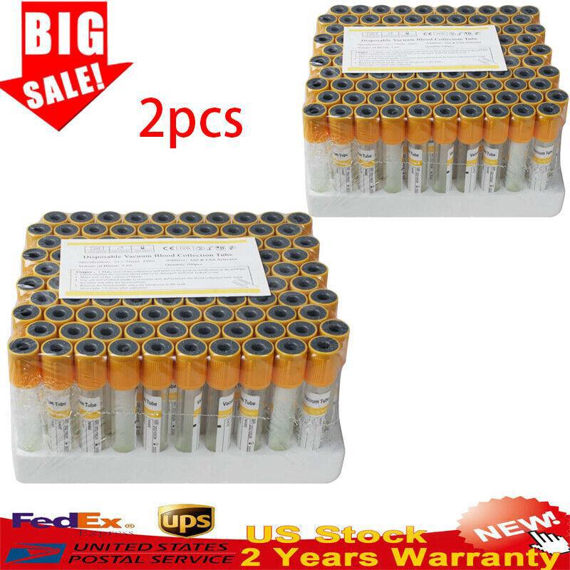 lot 100pc Sterile Glass Vacuum Blood Collection Gel Clot Activator Tubes 3mL CE - Picture 11 of 17