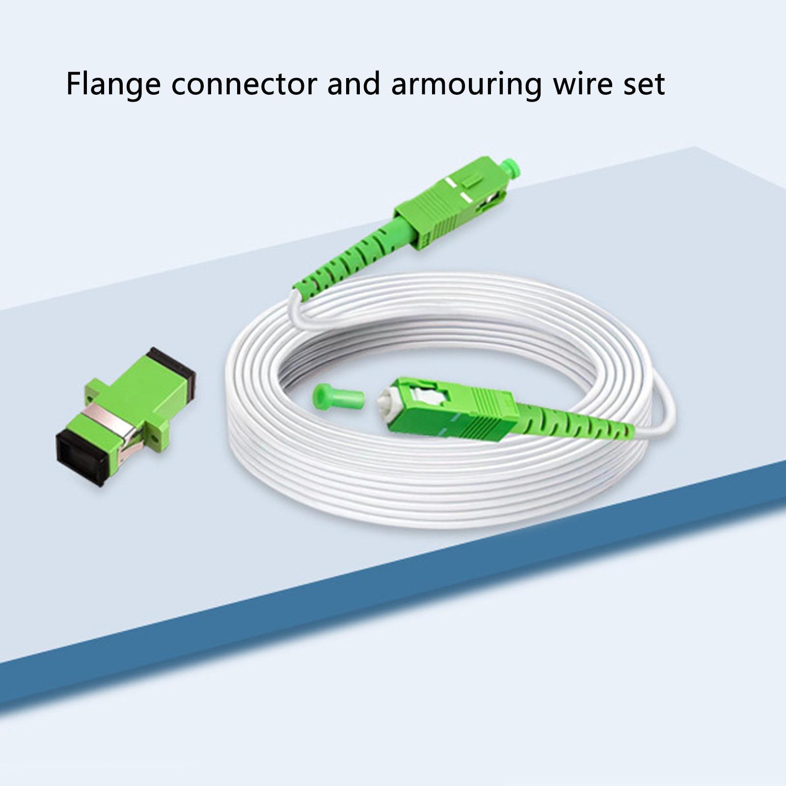 Single Mode Armored Fiber Optic Extension Cable 20M for FTTH FTTB Networking - Photo 14/16
