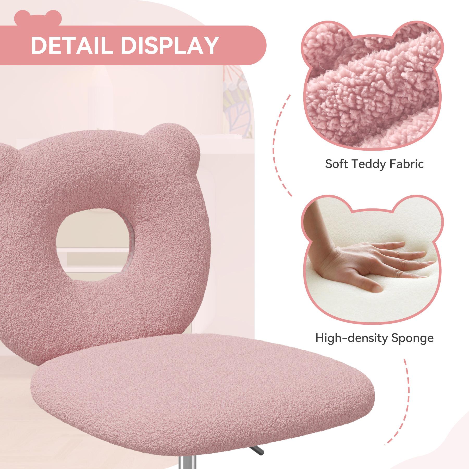 Cozy Bear Back Design PU Leather Home Office Chair for Comfort