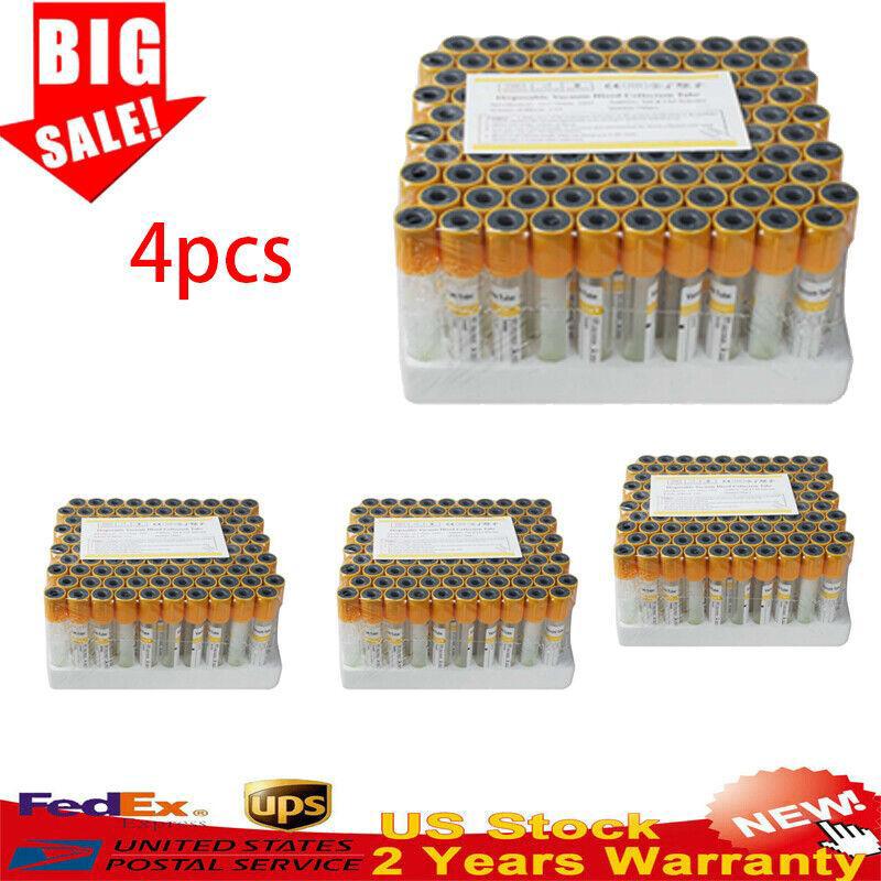 lot 100pc Sterile Glass Vacuum Blood Collection Gel Clot Activator Tubes 3mL CE - Picture 13 of 17